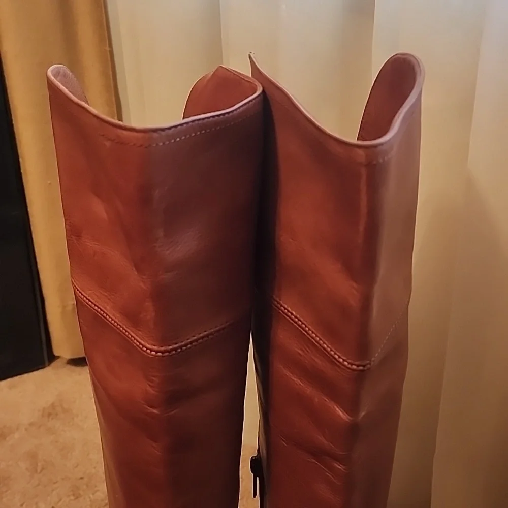 Frye Women's Mellisa Over the Knee Boots In Cognac W 5 1/2